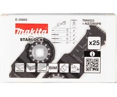 Makita Įgilinamieji pjovimo ašmenys 32mm TMA053; BIM, STARLOCK, medienai, 25 vnt. E-25862 TMA053; BIM, SL, Medis