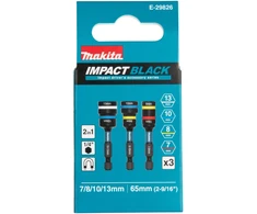 Makita Kombinētas uzgriežņu galviņu Impact Juodas 2-in-1 MZ komplekts, 3 gab., 7/8x65mm, 8/10x65mm, 10/13x65mm E-29826 7/8x65mm, 8/10x65mm, 10/13x65mm