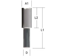 Makita Kotinė freza"flute" 2, 6,0x19,0 mm/ 51mm, 8mm Kotelio skersmuo D-67804