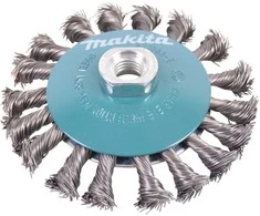 Makita Kūginis šepetys 115mm x M14; "pintas" 0,5mm, viela 125, 150, 180, 230mm D-39883