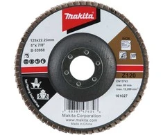 Makita Lapeliniai diskai 125MM K120 Metalui, RST HEAVY DUTY B-53958
