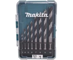Grąžtas Makita Medžio grąžtų rinkinys 8 dalių. (3,4,5,6,7,8,9,10mm) D-77257