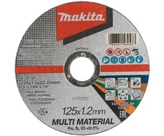 Makita pjovimo diskas 125X1,2x22.23mm, MULTI MATERIAL