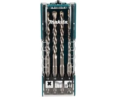 Grąžtas Makita SDS-PLUS Grąžtų Komplektas (6 mm, 8 mm, 10 mm, 12 mm x 160 mm) D-74756