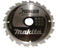 Makita T.C.T. pjovimo diskas SPECIALIZED 185X2X30mm 25° T20 B-33102 T.C.T • 185 x30 mm • T20 • 25° • medienai/medienai su vinimis