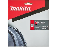 Makita T.C.T. pjūklas M-FORCE 185X2X30mm 15° T16 B-31968 T.C.T • 185 x30 mm • T16 • 15° • Medienai