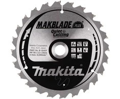 Makita T.C.T. pjūklas MAKBLADE PLUS 190X2.2X20mm 5° T24 B-32437 T.C.T • 190 x20 mm • T24 • 5° • Medienai