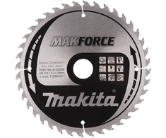 Makita T.C.T. pjūklas MAKFORCE 210X2.4X30mm 20° T40 B-32356 T.C.T • 210 x30 mm • T40 • 20° • Medienai