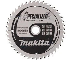 Makita T.C.T. pjūklas SPECIALIZED 165X1.45X20mm 23° T44 B-53746 T.C.T • 165 x20 mm • T44 • 23° • Medienai/MDF/laminatui