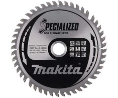 Makita T.C.T. pjūklas SPECIALIZED 165X1.85X20mm 8° T48 B-56708 T.C.T • 165 x20 mm • T48 • 8° • Medienai