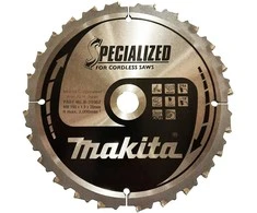 Makita T.C.T. pjūklas SPECIALIZED 190X1.9X20mm -18° T24 B-21967 T.C.T • 190 x20 mm • T24 • -18° • Medienai