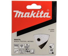Makita Trikampis Šlifavimo popierius K40 (10Vnt.) BO4565 kibusis P-42684