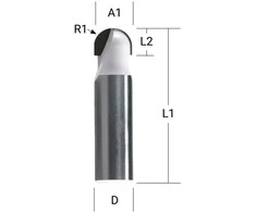 Makita U formos griovelių freza 15,8x12,7 mm/ 44,5mm, 8mm Kotelio skersmuo D-68301