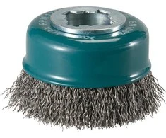 Makita Vielinė šlifavimo taurė, banguota viela, 0.3mm, Ø 75 mm, X-LOCK D-73396