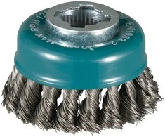Makita Vielinė šlifavimo taurė, sukta viela, 0.35mm, Ø 80 mm, X-LOCK D-73374