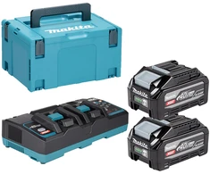 Makita XGT® akumuliatorių ir kroviklio komplektas 1911D8-0 40Vmax • Li–ion