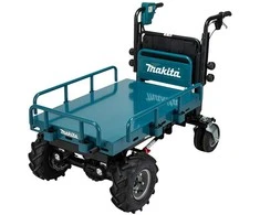 Makita DCU601Z akumuliatorinis karutis 2X18V ličio jonų, elektrinis keltuvas, BL variklis, 3 greičiai, maks. apkrova 300kg, 145kg be akumuliatoriaus ir krovinio