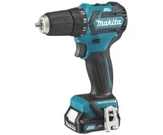 Makita DF332DSAJ Akumuliatorinis gręžtuvas, 12VMAX, 2x2,0 Ah Li-ion 35/21 Nm, 1,0kg, LED 2-greičiai, MAKPACK