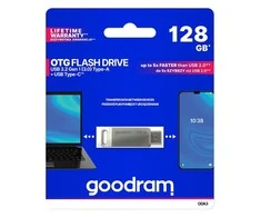 Atmintinė Goodram ODA3 128GB OTG USB 3.0 + Type-C