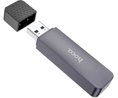 Atminties kortelių skaitytuvas Hoco HB45 2-in-1 USB2.0 pilkas