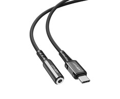 Audio adapteris Acefast C1-07 USB-C to 3.5mm (F) 0.18m juodas