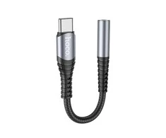 Audio adapteris Hoco LS33 Type-C to 3.5mm pilkas