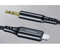 Audio kabelis Choetech AUX009 Lightning to 3,5mm juodas