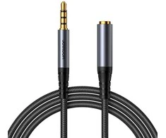 Audio kabelis Joyroom SY-A09 3,5mm (M) to 3,5mm (F) 1.2m juodas