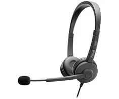 Ausinės su mikrofonu Axtel FLOW UC stereo USB-A/C juodos