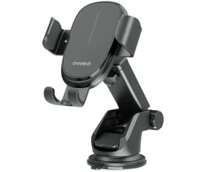 Automobilinis laikiklis-įkroviklis Choetech T203-F 15W Gravity Car Charger Holder juodas