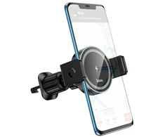 Automobilinis laikiklis-įkroviklis Hoco HW35 MagSafe 15W (air vent) juodas