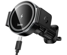 Automobilinis laikiklis-įkroviklis Hoco HW35 MagSafe 15W (air vent) juodas