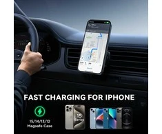 Automobilinis laikiklis-įkroviklis Joyroom JR-ZS387 MagSafe 15W juodas