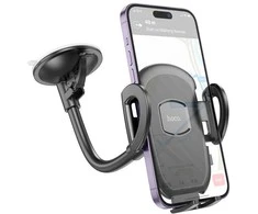 Automobilinis telefono laikiklis Hoco H10 (windshield) juodas
