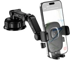 Automobilinis telefono laikiklis Hoco H89 (dashboard) juodas