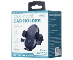 Automobilinis telefono laikiklis Remax RM-C02 (air vent) juodas