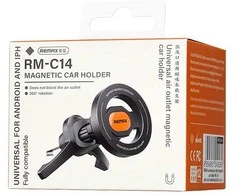 Automobilinis telefono laikiklis Remax RM-C14 MagSafe (air vent) juodas