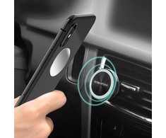 Automobilinis telefono laikiklis Borofone BH6, tvirtinamas ant ventiliacijos grotelių, magnetinis, juodas