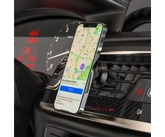 Automobilinis telefono laikiklis Hoco CA81 tvirtinamas į ventiliacijos groteles, magnetinis, juodas