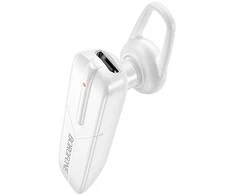 Borofone ausinė Bluetooth BC36 Lucky baltos spalvos