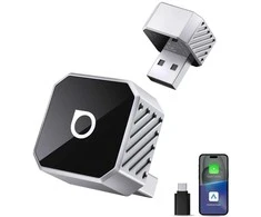 Belaidis CarPlay/Android Auto adapteris Ottocast Mini Cube juodas