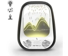 Belaidis miego ir poilsio garsiakalbis Reach Relaxing Rain juodas