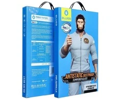 Blueo 5D Mr. Monkey Glass - skirtas Samsung Galaxy S25 Edge juodas (Strong Lite)