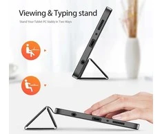 Dėklas Dux Ducis Domo Samsung X110/X115 Tab A9 8.7/X130/X135 Tab A11 8.7 juodas