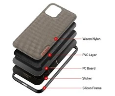 Dux Ducis Fino dėklas skirtas Samsung A037 A03s, chaki spalvos