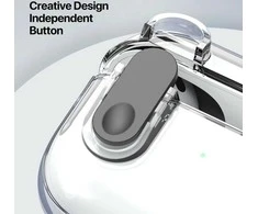 DUX DUCIS PECL - TPU+PC protective case for AirPods 4 juodas
