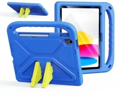 Dėklas Dux Ducis Puff Apple iPad 10.9 2022/iPad 11 2025 mėlynas