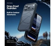 Dėklas Dux Ducis Shld Apple iPhone 17 Pro juodas (Rhythm Pattern)
