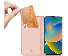 Dėklas Dux Ducis Skin Pro Apple iPhone 15 Pro rožinio aukso