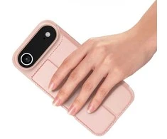 DUX DUCIS piniginės dėklas SKIN PRO, skirtas IPHONE 17 AIR, rožinis